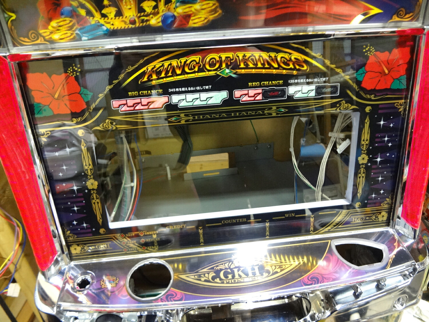 WH-5198】中古品 スロット パチスロ 実機 GREAT KING HANA HANA