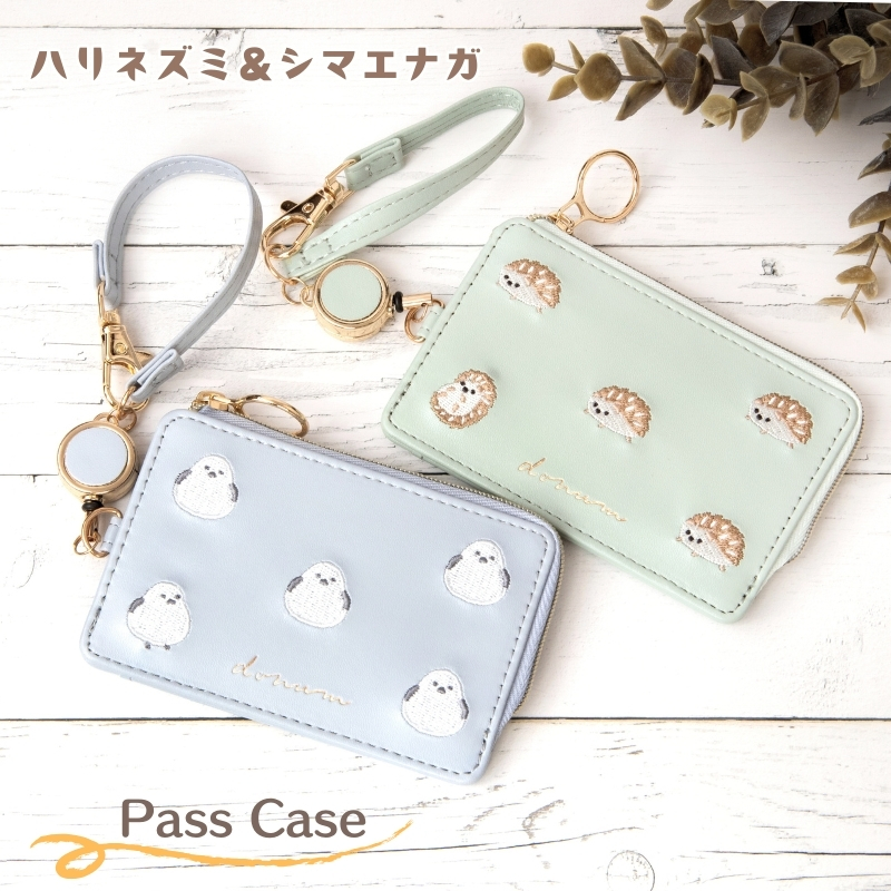 楽天市場】FLOWERING フラワーリング シマエナガ ハリネズミ 定期入れ