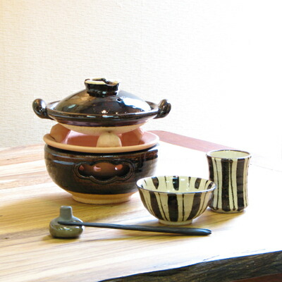 伊賀焼 土楽 土楽窯 蓮弁 深向付 深鉢 5客セット 福森雅武 伊賀焼 土楽