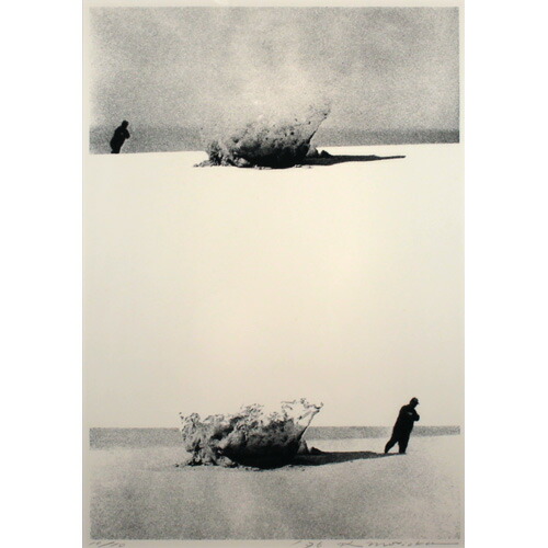 楽天市場】森岡 完介 額付き版画(シルクスクリーン) 「人は何処へ '76