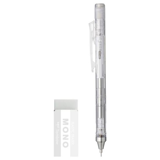 楽天市場】モノグラフ クリアカラーシャープペンシルとMONO消しゴムの