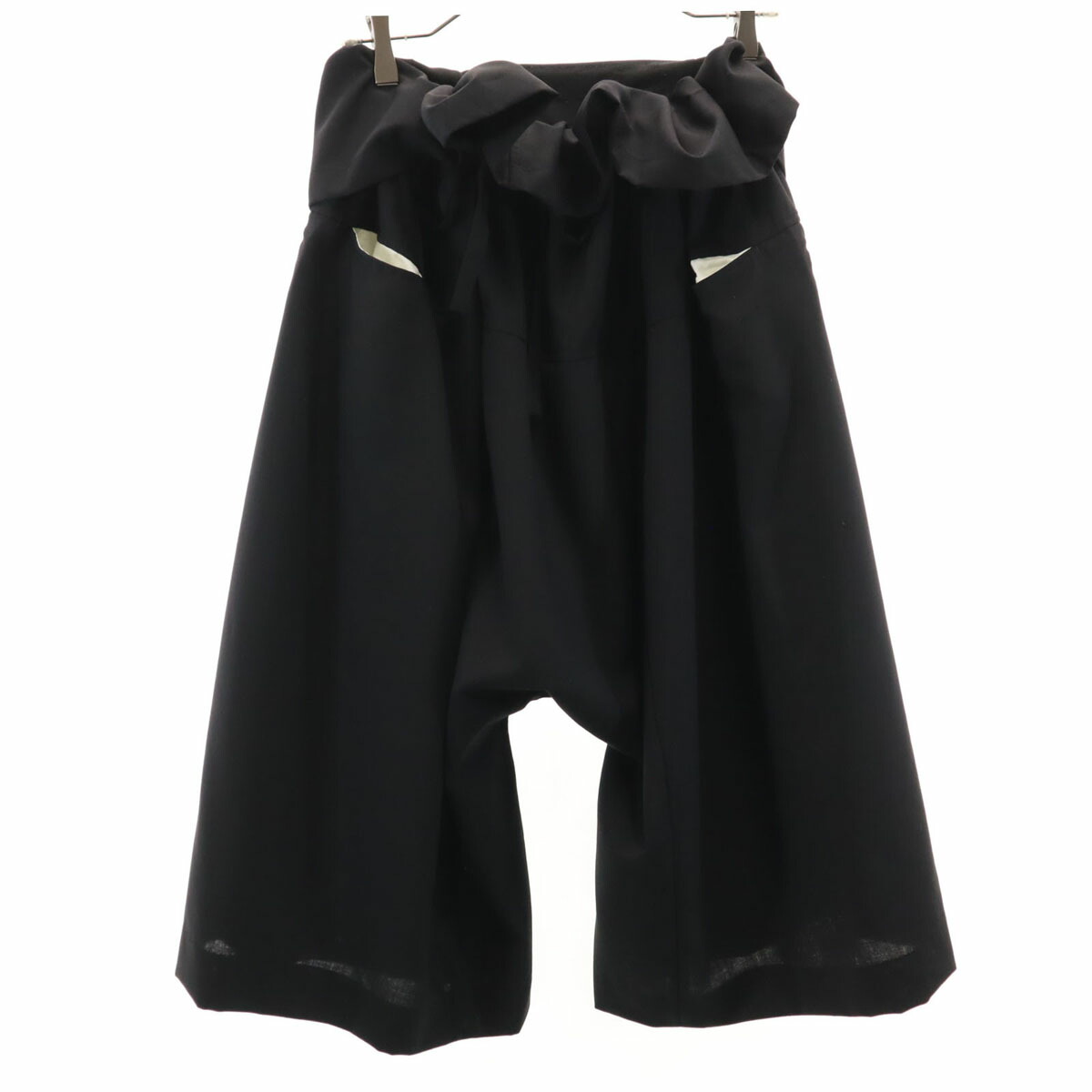 ganryu ブラックネイビー サルエルパンツ ワイドパンツganryu ブラック