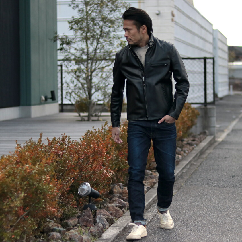 楽天市場】Schott ショット シングル ライダースジャケット 641