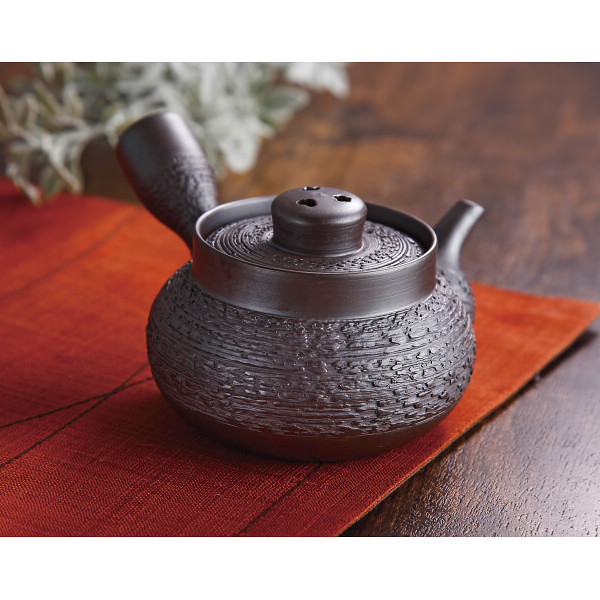 楽天市場】萬古焼 実山作1.5号鈴入り松竹梅急須｜和食器 食器 ご自宅用