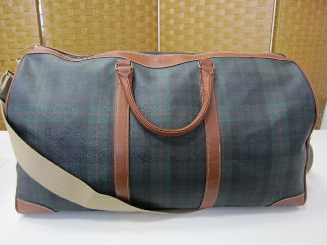 楽天市場】Polo mallet ボストンバッグ PVC レザー グリーン 【中古