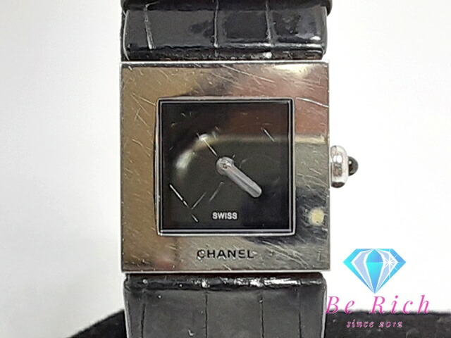 楽天市場】シャネル CHANEL マトラッセ レディース 腕時計 黒 ブラック