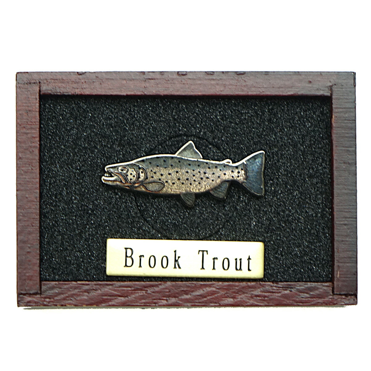 楽天市場】魚ピンズ ブルックトラウト カワマス 本七宝 ビンテージ