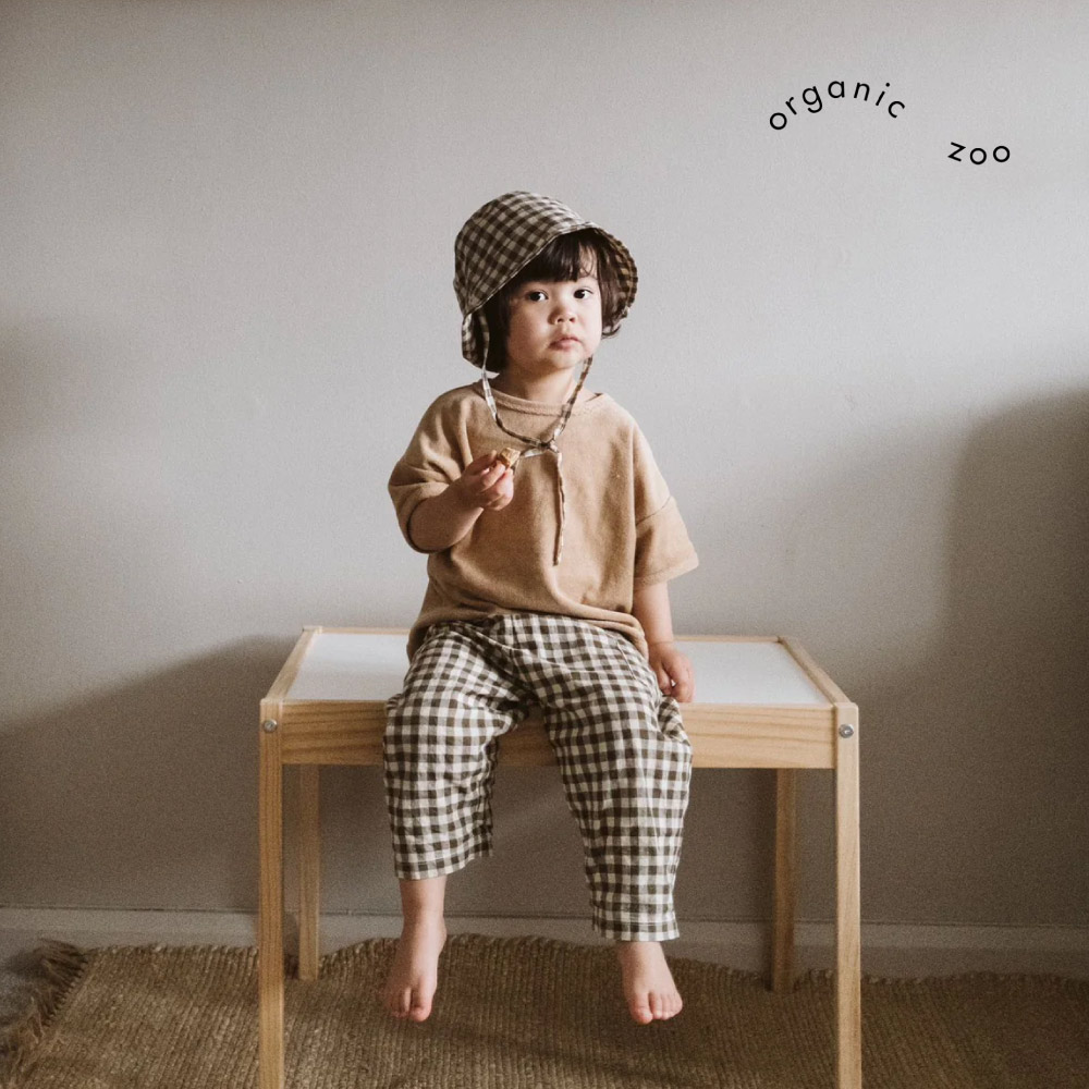 organic zoo ギンガムパンツ3-4y organic zoo セットアップ ギンガム