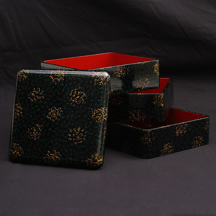 津軽塗 イシオカ工芸製 塗り箱