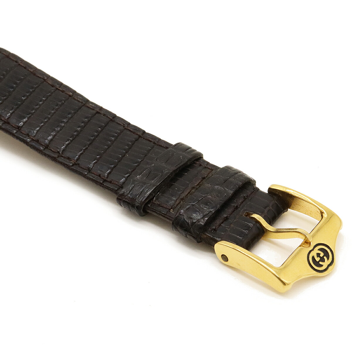 楽天市場】GUCCI グッチ アイボリー文字盤 GP ゴールドメッキ リザード