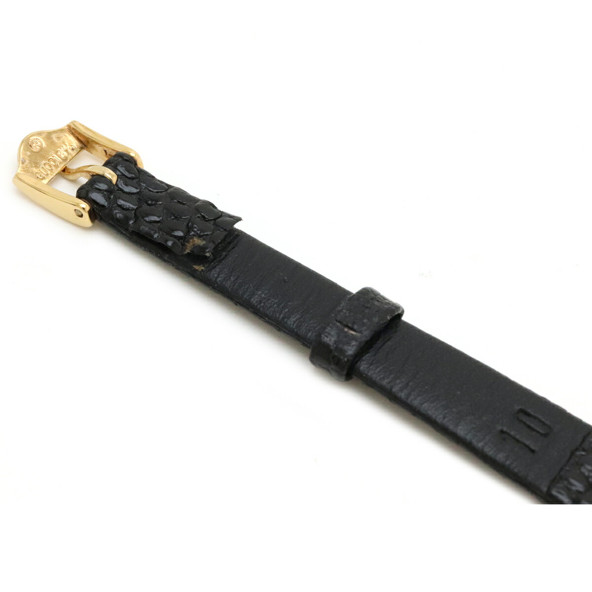 楽天市場】【ウォッチ】GUCCI グッチ ブラック文字盤 リザード革ベルト
