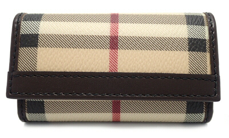 ✨新品 バーバリー ノバチェック キーケース ダークグリーン 4連