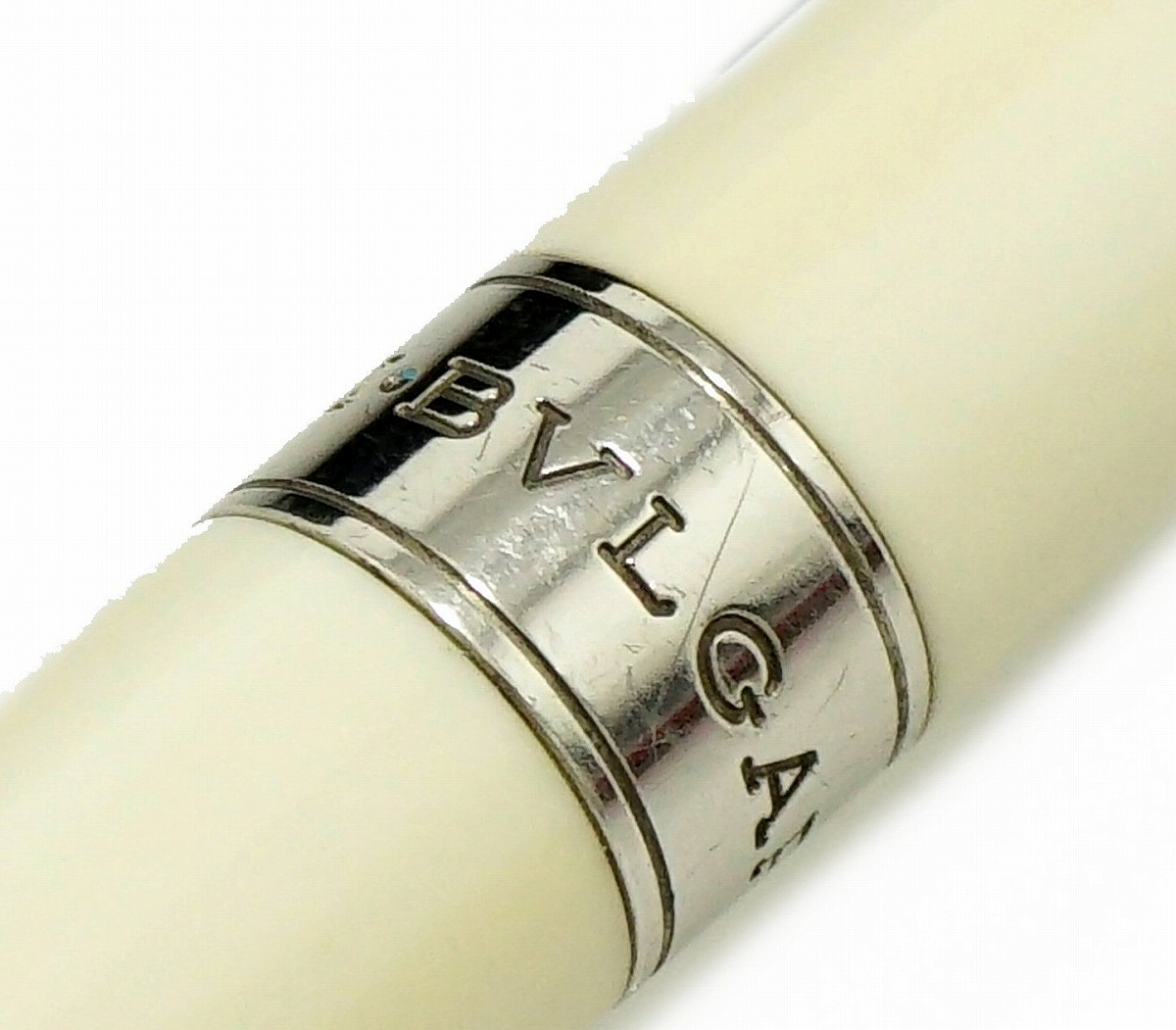 楽天市場】BVLGARI ブルガリ ボールペン オフホワイト シルバー色