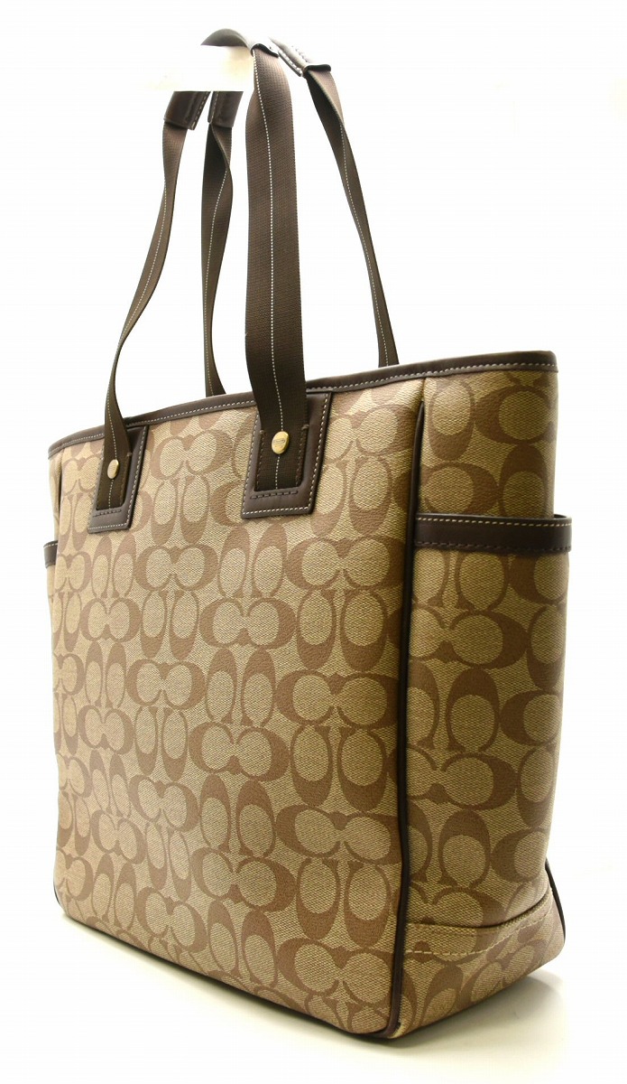 コーチ トートバッグ ヘリテージ オプアート PVC シグネチャー 70268
