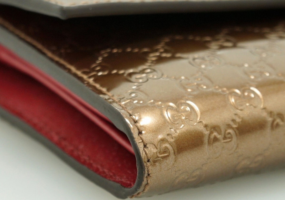 楽天市場】【未使用品】【財布】GUCCI グッチ シャイニーマイクロ