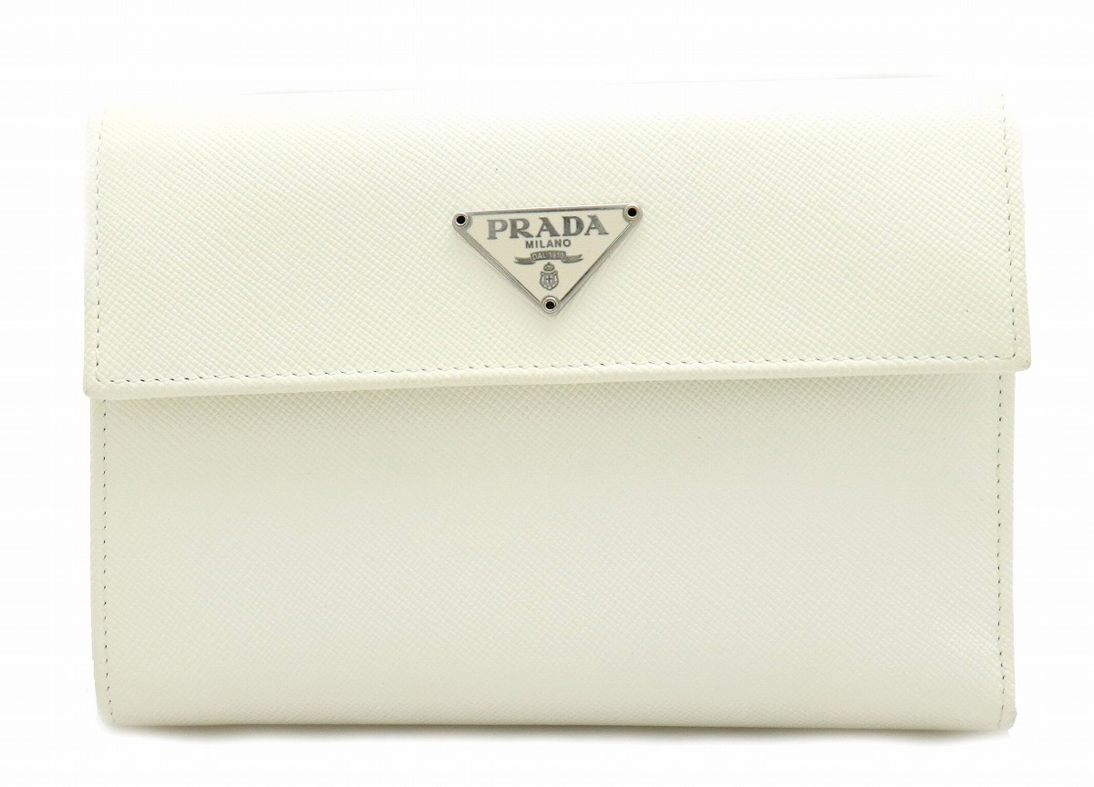 楽天市場】【財布】PRADA プラダ サフィアーノ 3つ折り 財布 型押し