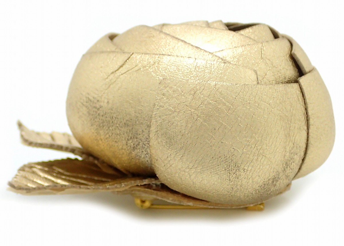 CHANEL シャネル カメリア コサージュ ピンブローチ ベロア イエロー