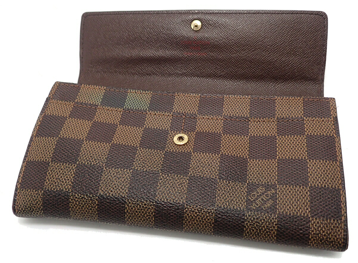 ルイヴィトン ダミエ 長財布 N61724 コバ部分補色 ルイヴィトン ダミエ