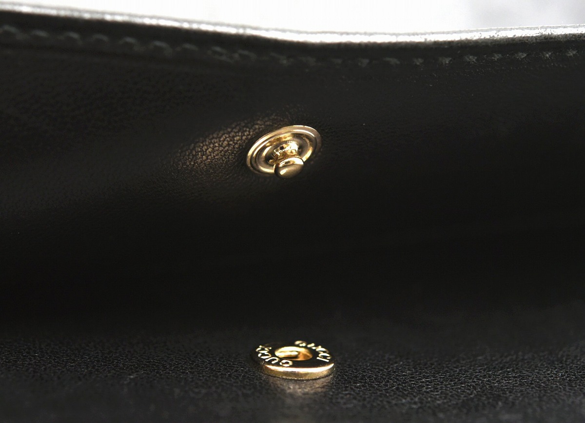 楽天市場】【財布】GUCCI グッチ グッチシマ 3つ折 長財布 レザー 黒