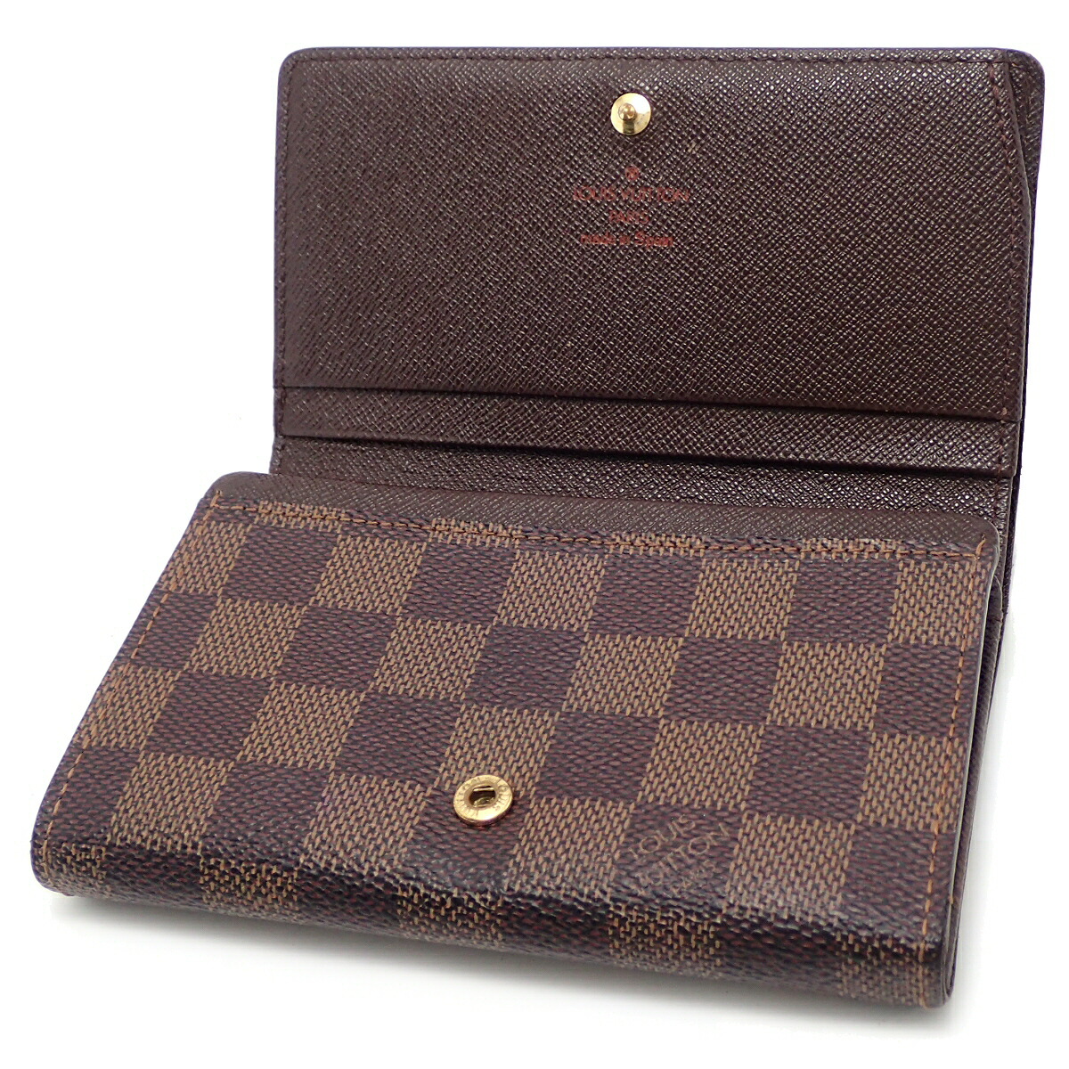 楽天市場】【財布】LOUIS VUITTON ルイ ヴィトン ダミエ ポルトモネ