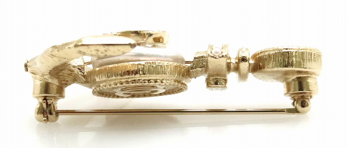 CHANEL シャネル ピンブローチ ココマーク クリア ビンテージ 楽天市場