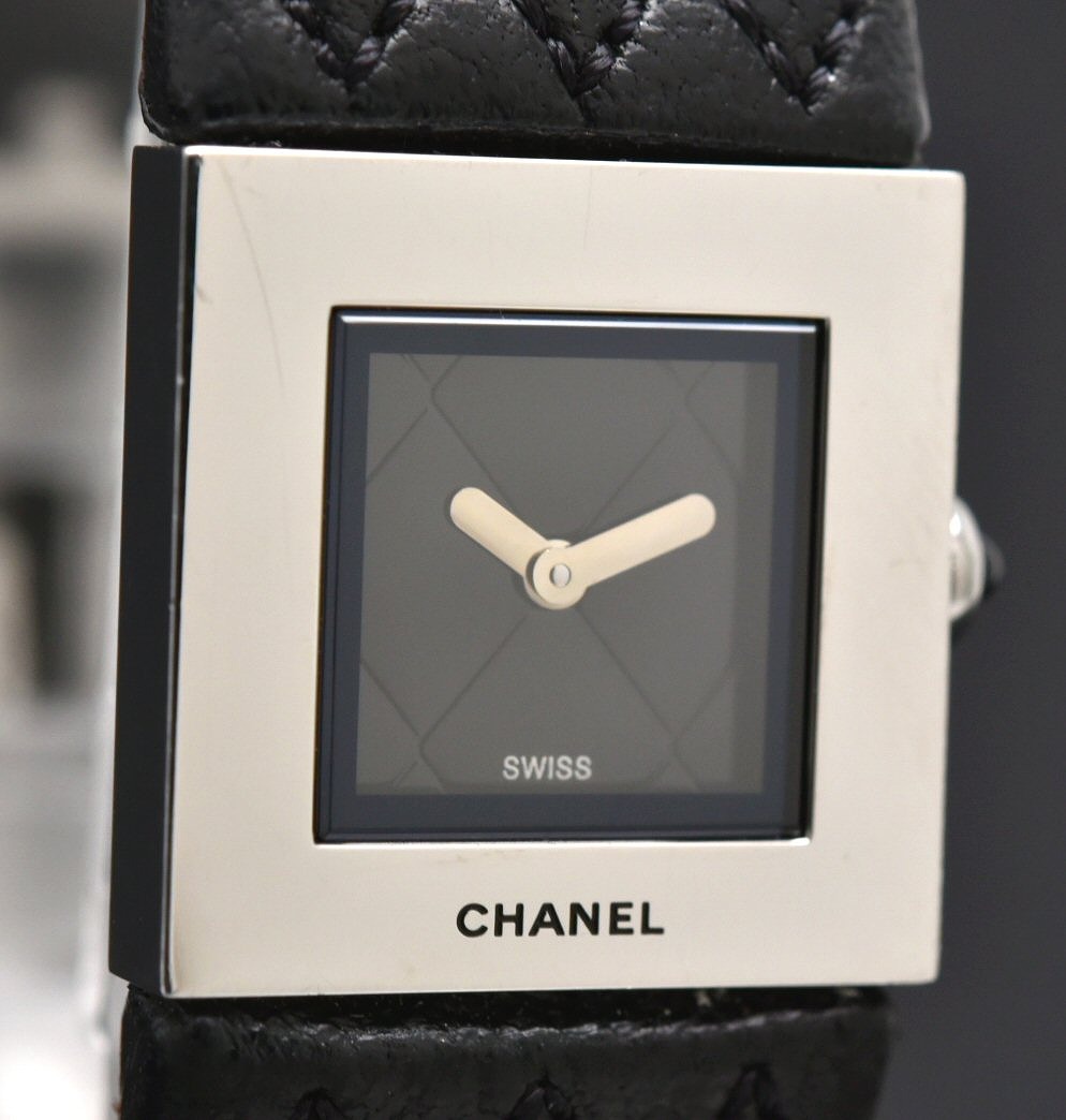 楽天市場】【ウォッチ】CHANEL シャネル マトラッセ SS 革ベルト