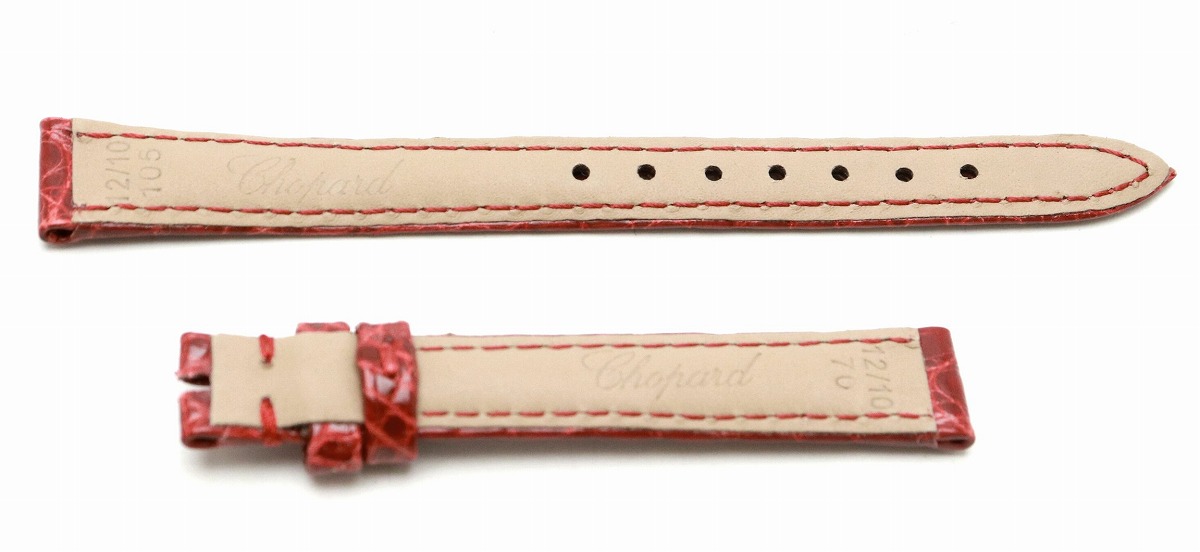 キムチ✨ CHOPARD ショパール 替えベルト クロコ ピンク 尾錠 キムチ様