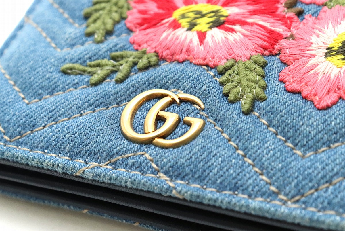 楽天市場】【財布】GUCCI グッチ GGマーモント 2つ折財布 カードケース