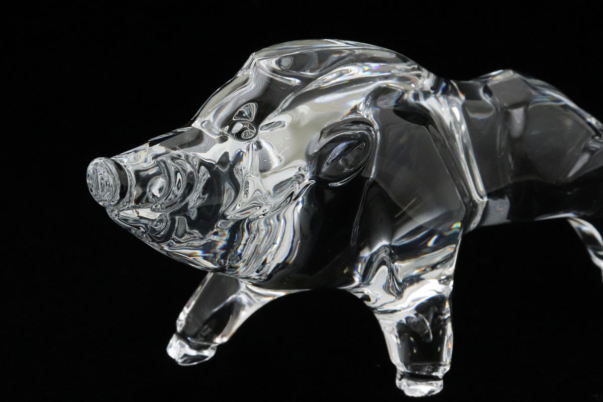 バカラ 干支 未 クリスタルガラス 置き物 オブジェ 箱付き Baccarat