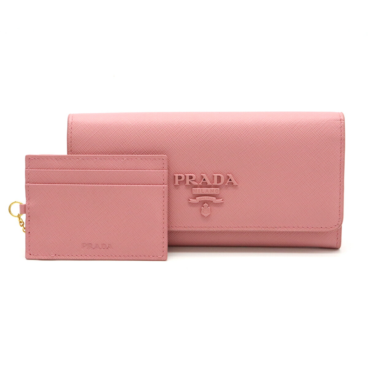楽天市場】【財布】PRADA プラダ SAFFIANO SHINE 2つ折長財布 二つ折り