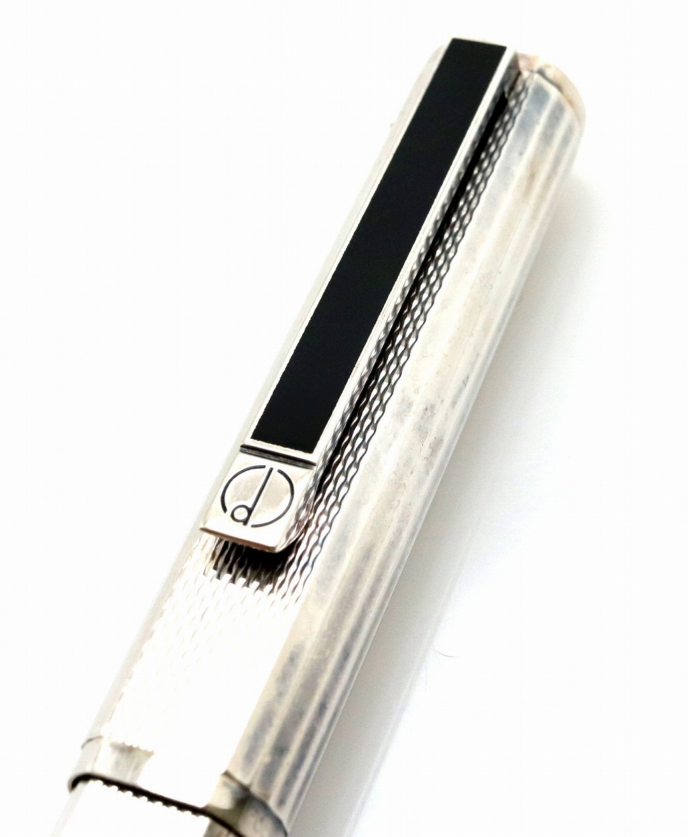 楽天市場】dunhill ダンヒル 万年筆 ペン先K18 シルバー インクなし