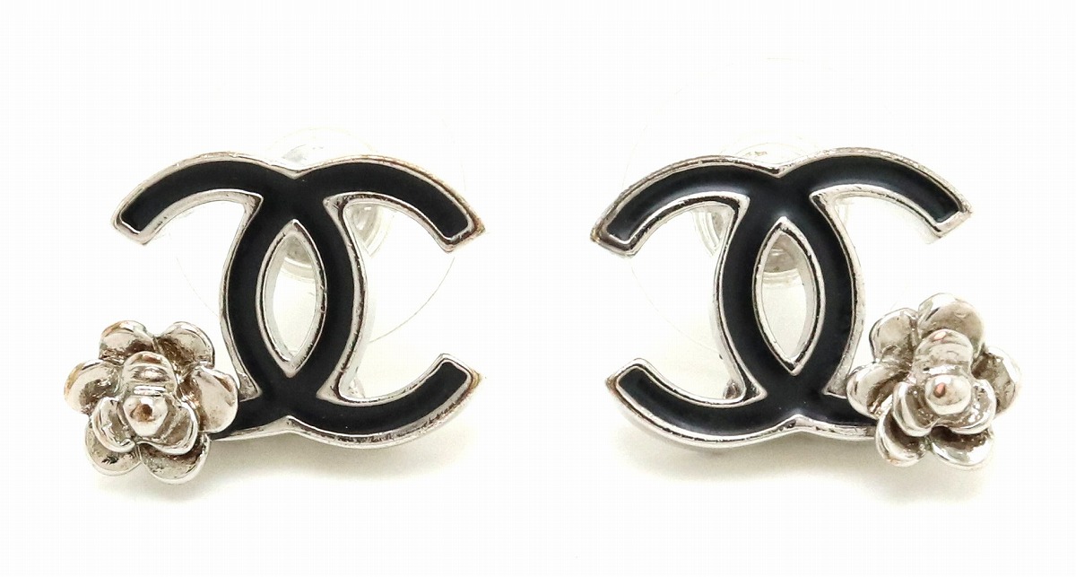 楽天市場】【ジュエリー】CHANEL シャネル ココマーク カメリア ピアス