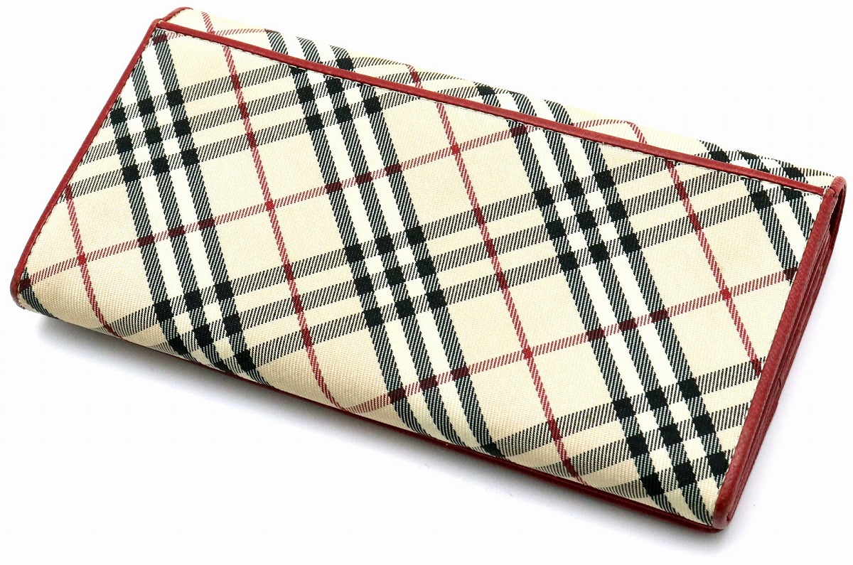 Burberry バーバリー 財布 二つ折り がま口 ノバチェック 楽天市場