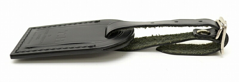 楽天市場】LOUIS VUITTON ルイ ヴィトン レザー ネームタグ 黒