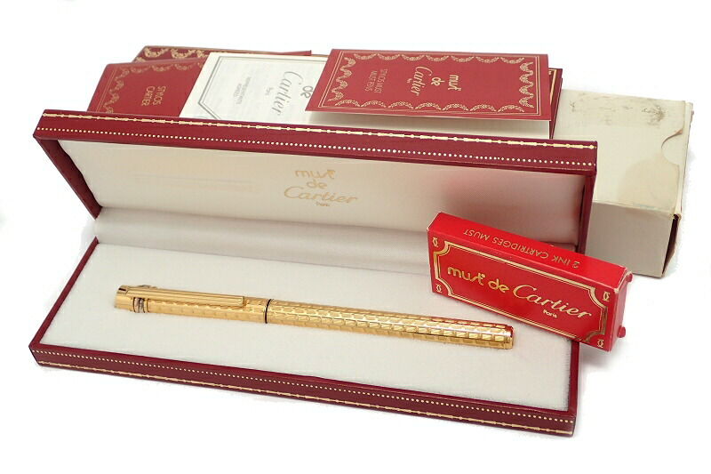 楽天市場】【未使用品】Cartier カルティエ トリニティ 万年筆