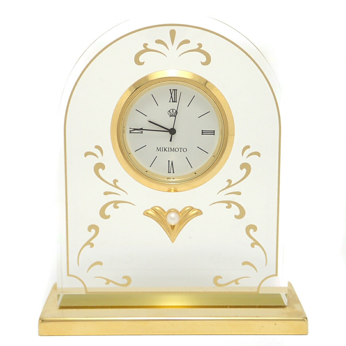 楽天市場】MIKIMOTO ミキモト アーチ型 置き時計 クロック 1Pパール