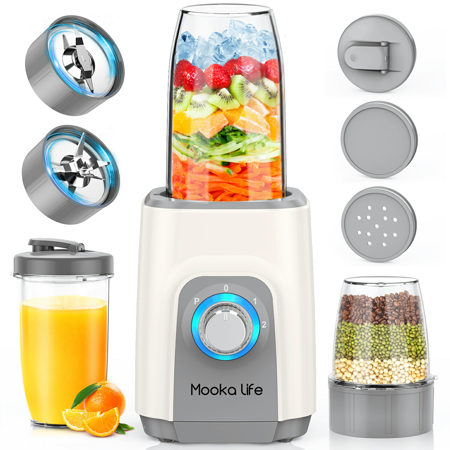 楽天市場】＼☆楽天1位☆コスパ最高／ MOOKA LIFE ジューサーミキサー