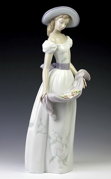 楽天市場】リヤドロ（Lladro リアドロ 陶器人形 置物） 花と少女
