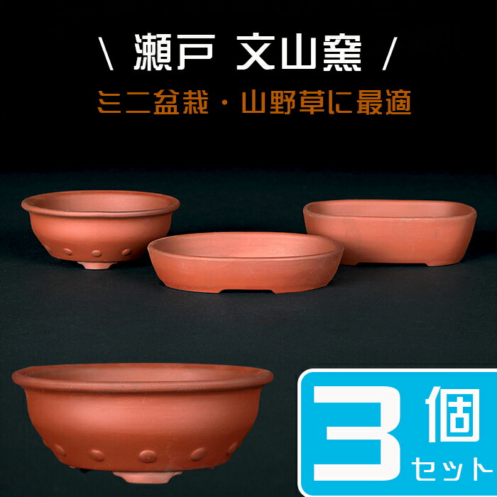 盆栽鉢 時代ミニ盆栽鉢常滑名工泥珠3つ足釘彫山水画朱泥ミニ盆栽鉢