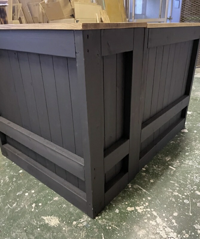 楽天市場】天然木 キッチンカウンター レジカウンター カフェ