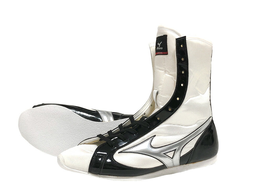 ボクシングシューズ ハイカット 黒/白 Mizuno ミズノ ボクシング