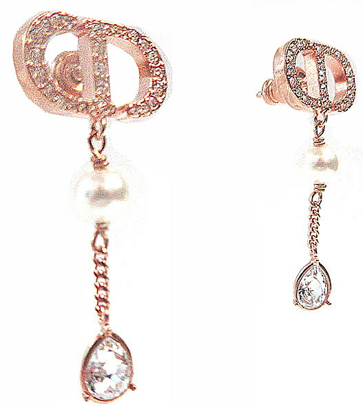 ディオールピアス ピンクゴールド