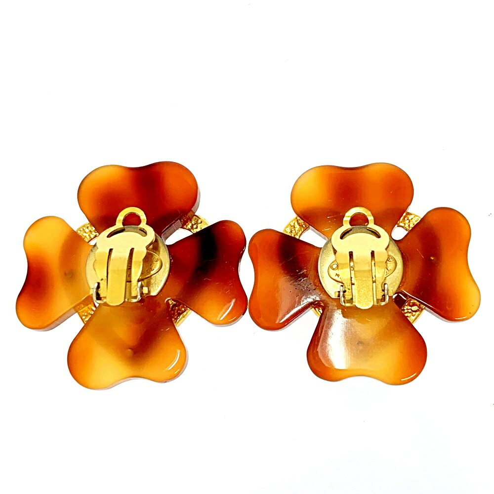 シャネル 95P ココマーク ハート べっ甲 フラワー GP ブローチ