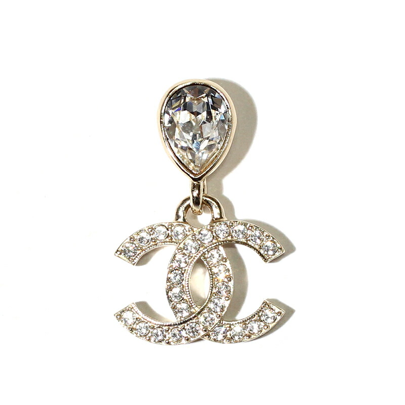 楽天市場】シャネル CHANEL ピアス CCマーク ダブルC メタル&ストラス