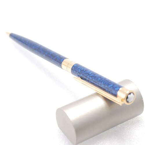 楽天市場】極美品 モンブラン ノブレス オブリージュ 大理石調 ブルー