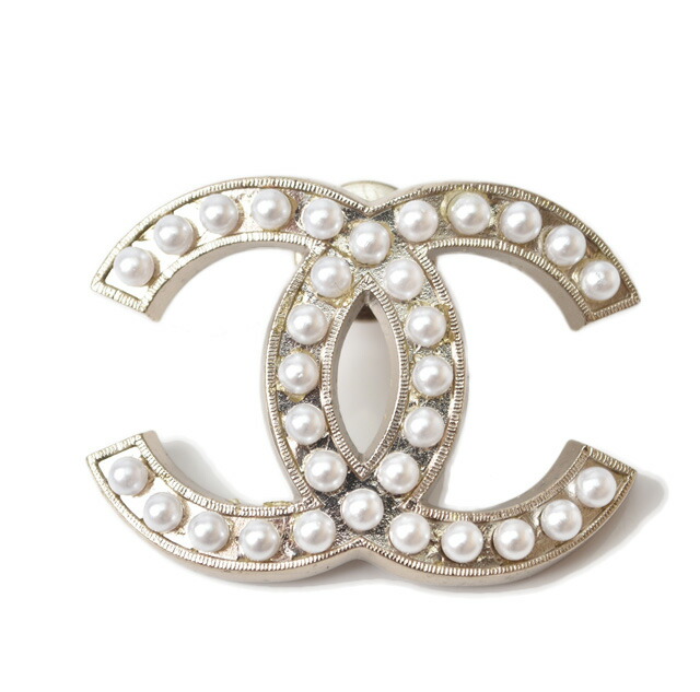 楽天市場】シャネル ブローチ CHANEL ピンブローチ パールモチーフ