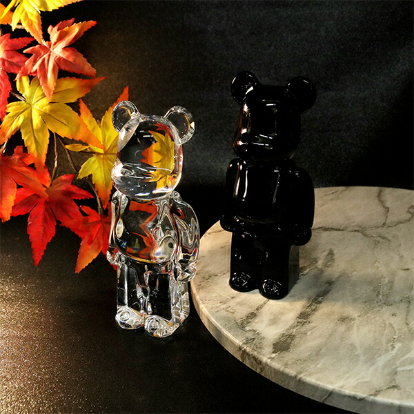 バカラ 置物 インテリア Baccarat フィギュア ベア 熊 クマの休日