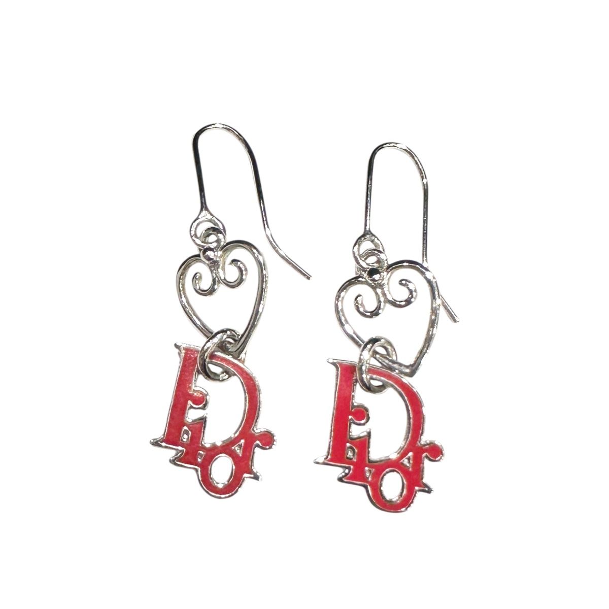 新品未使用】Dior ロゴリボンピアス リボン ピンク｜新品未使用】Dior