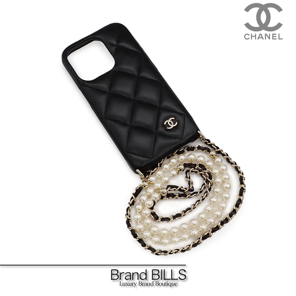 楽天市場】新品 CHANEL シャネル チェーン スマホケース iPhone 14Pro