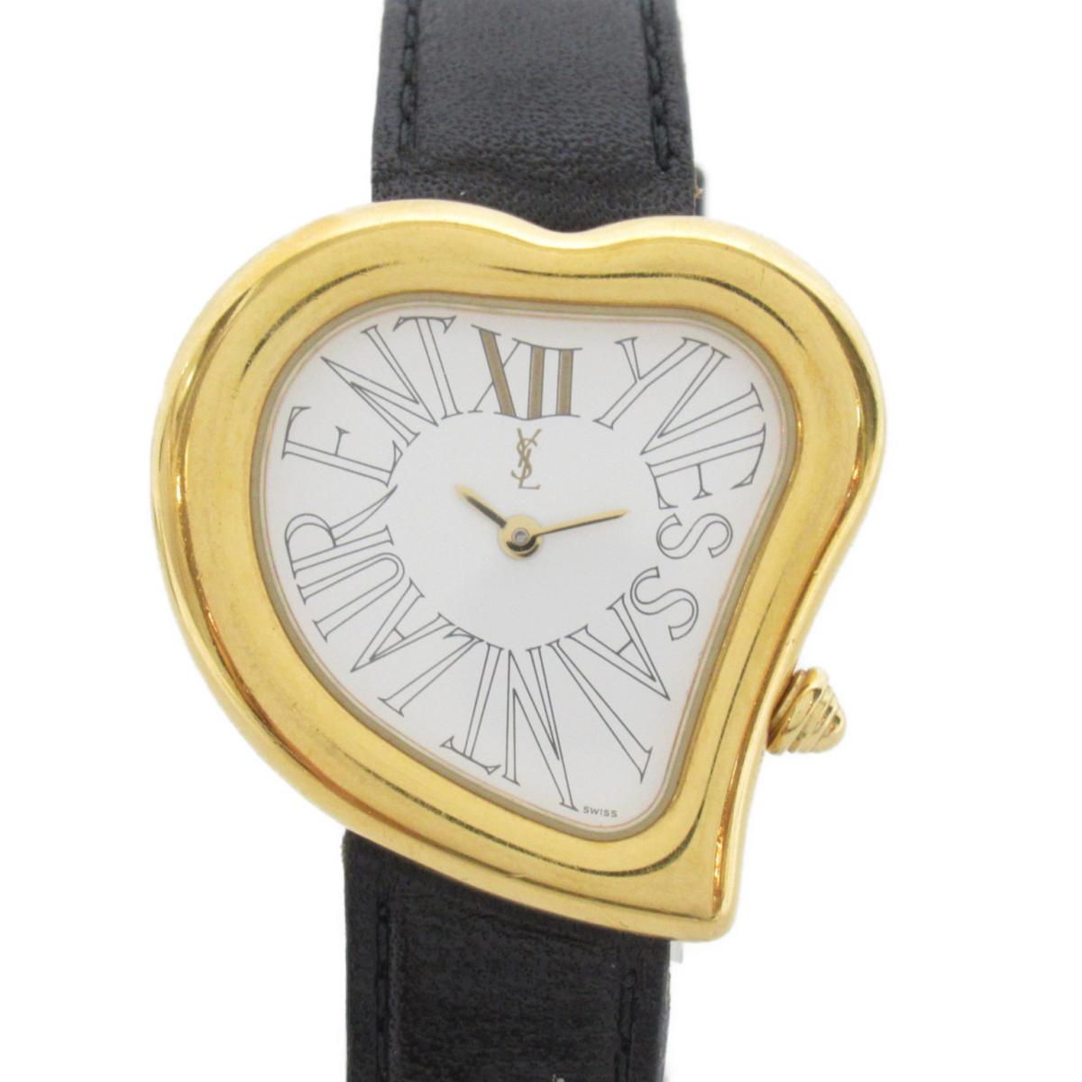 Yves Saint Laurent ハート型クォーツ時計 YSLイブサンローラン ハート